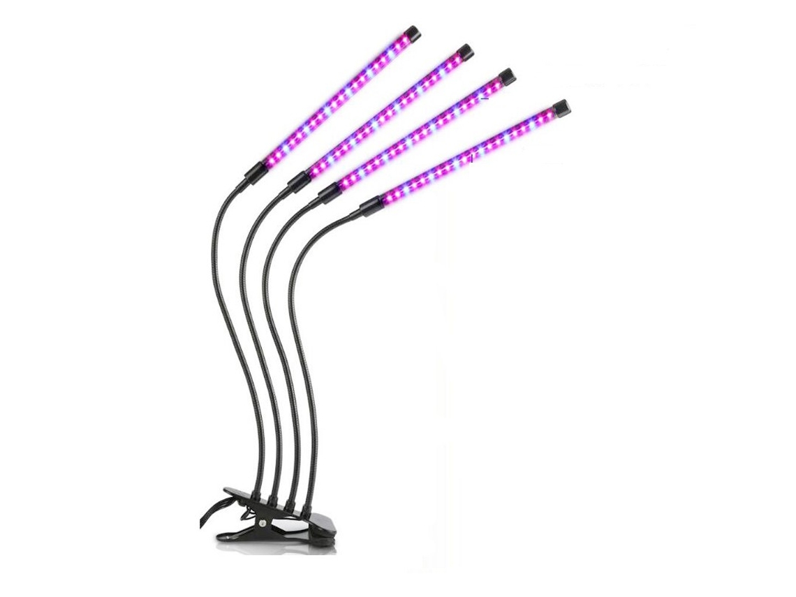 Luminária Led Para Cultivo Com 4 Braços Flexíveis Para Plantas De Interior yde