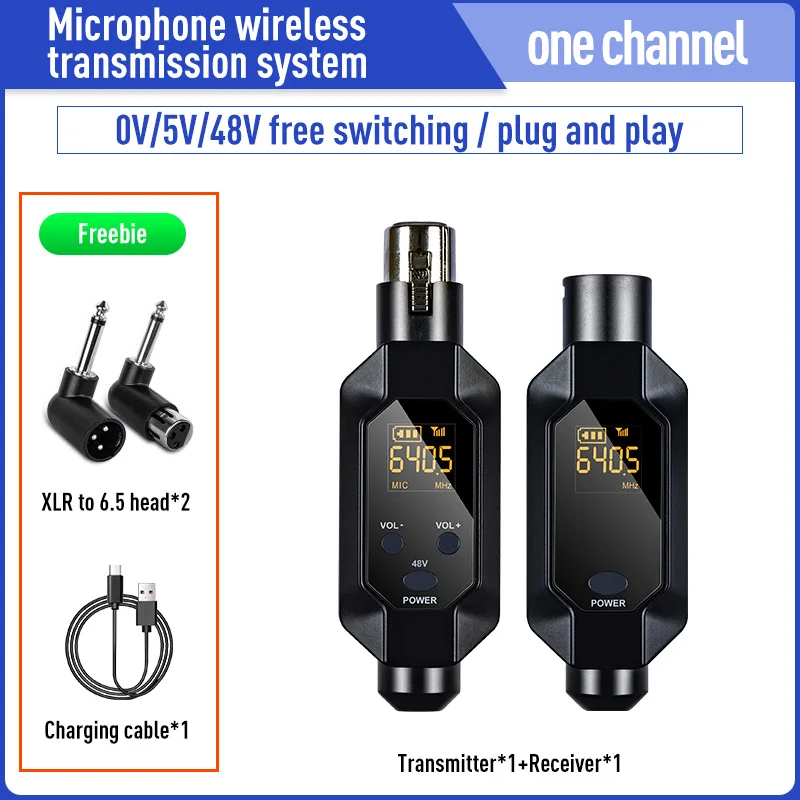Conversor De Microfone Com Fio Para Sem Fio, Transmissor E Receptor Xlr, Sistema De Microfone Sem Fio
