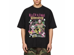 Rockinstone Killer Klowns Comic Boxes Black Adult T-shirt Size:xxxl