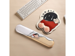 Almofada HEXINYIGJLY Apoio Punho Teclado Rato Espuma Memória para Gaming, escritório Shinchan | HEXINYIGJLY