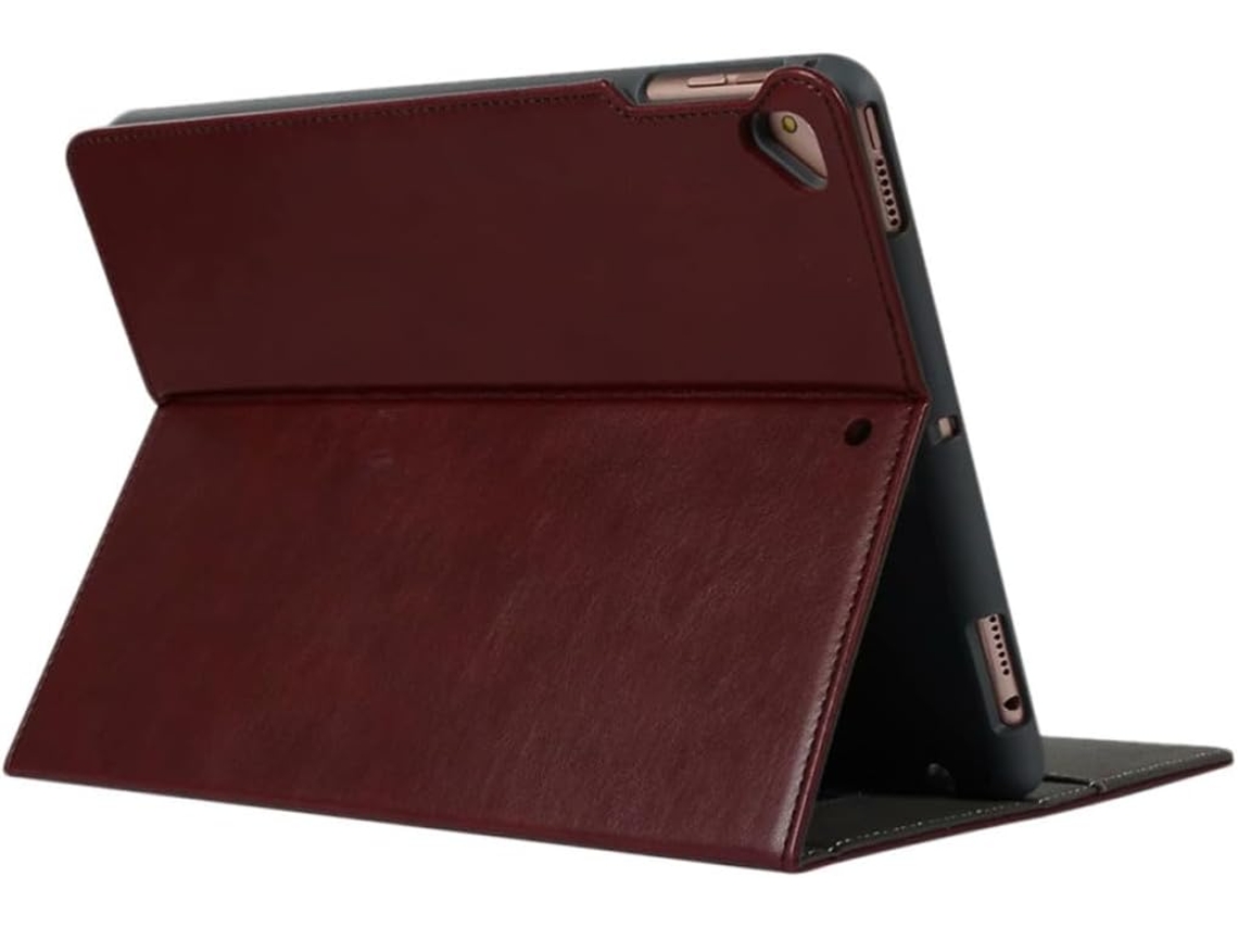 Capa Para Tablet Em Couro Pu, 10,2 Polegadas, Marrom, Com Recortes Para Instalação, Resistente À Sujeira E Impactos, Compatível.