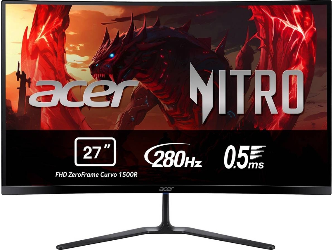 Monitor Gaming ACER Nitro ED270ZBMIIPX (27'' - Full HD - 5 ms - 280 Hz)