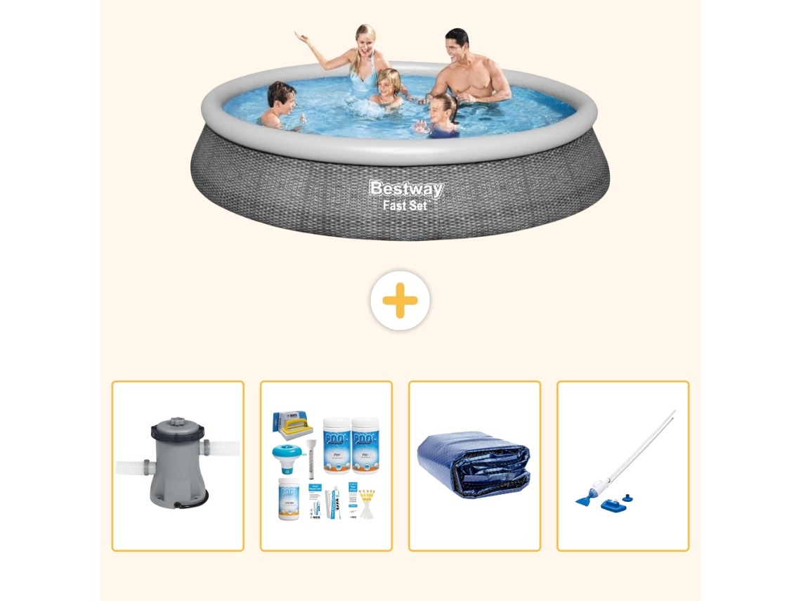 Bestway Piscina Bestway Fast Set Redonda - 396x84 Cm - 5-peças S310