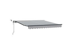 Toldo Retrátil Automático com Leds 300x250 Cm Antracite/Branco MAISON EXCLUSIVE