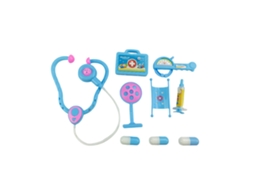 Kit Médico, Médico, Brinquedo para Meninos e Meninas, Brincadeira de Faz de Conta, Brinquedo de Simulação Médicaazul CHENNNLS
