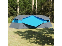 Vidaxl Tenda Interior 8 Pessoa Azul Tafetá