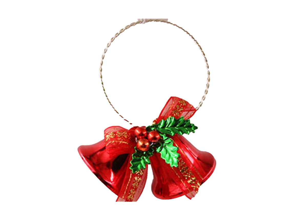 Enfeite de Sinos Pendurados de Natal Decoração de Árvore de Natal Sino de Natal para Feriado de Natal Vermelho