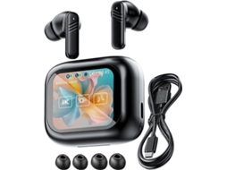 Fones De Ouvido Com Cancelamento Ruído, Redução De Ruído, Tela Colorida, Controle Por Toque, Jogo