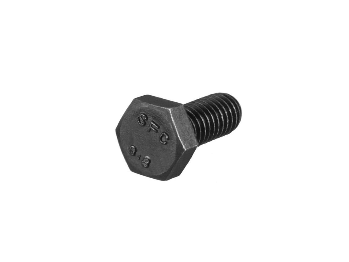 Parafusos de fixação com cabeça sextavada M6x12mm, aço carbono 8.8