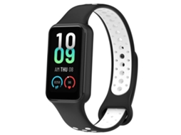 Lurelia Pulseira De Silicone Compatível Com Xiaomi Smart Band 8 Active/ Redmi 2, Macia E Durável Em Preto Branco