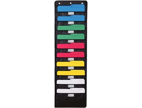 Organizador de Arquivos Suspensos WALLDECA 10 Bolsos (Preto)