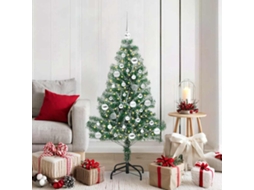 Vidaxl Árvore De Natal Artificial Coberta De Neve Com Luzes De Led