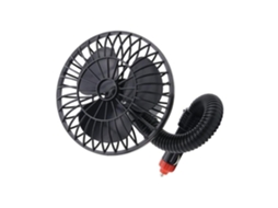 Ventilador Elétrico Portátil De 12v Para Carro, 5 Polegadas, Preto, Em Abs