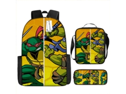 Conjunto de Três Peças Da Mochila KOHREE Teenage Mutant Ninja Turtles