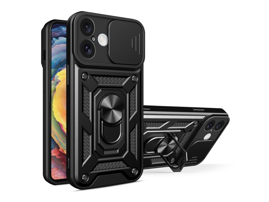 Capa Para Iphone 16 - Tampa Deslizante Para Câmera - Tpu Pc