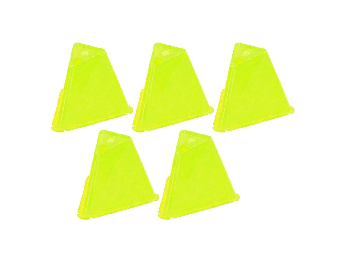 5 Cones De Treinamento Para Futebol Duráveis Marcadores De Skate Obstáculo Cone De Treinamento Amarelo