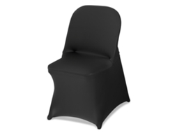 Vevor Capa Elástica Para Cadeira Até 45x46x77 Cm 150 Peças Para Casamento, Preta