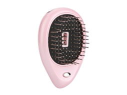 2026 cepillo Eléctrico Portátil para Massagem da Pele do Cabelo com Vibração e Pente de Cuidado Rosa