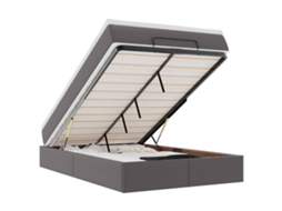 Ottoman Bed, Ottoman Beds Vidaxl Cinzeto Couro Artificial (120 X 200 Cm)
