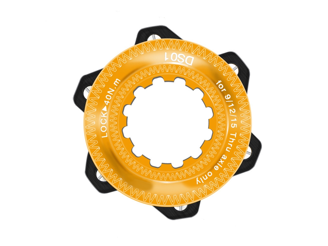 Adaptador Centerlock para 6 orificios de aluminio para bicicleta, accesorio de freno a disco S/MARCA