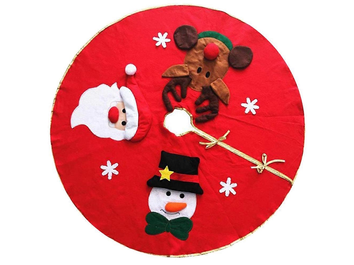 Saia De Árvore Em Miniatura Fofa, Enfeite De Árvore De Natal Estilo Clássico, 100 X 100 Cm, 1 Conjunto Olysi Shop