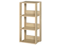 Prateleira de parede de madeira com 3 prateleiras, 40x29,2x87,9cm | S/MARCA