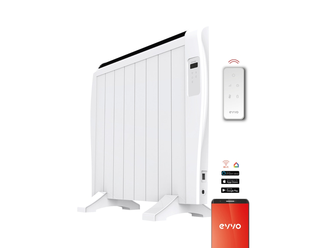 Evvo C8 White V2 Thermal Emitter, 1.200w, 8 Elementos, Wi-fi, Controlo Remoto, Temporizador