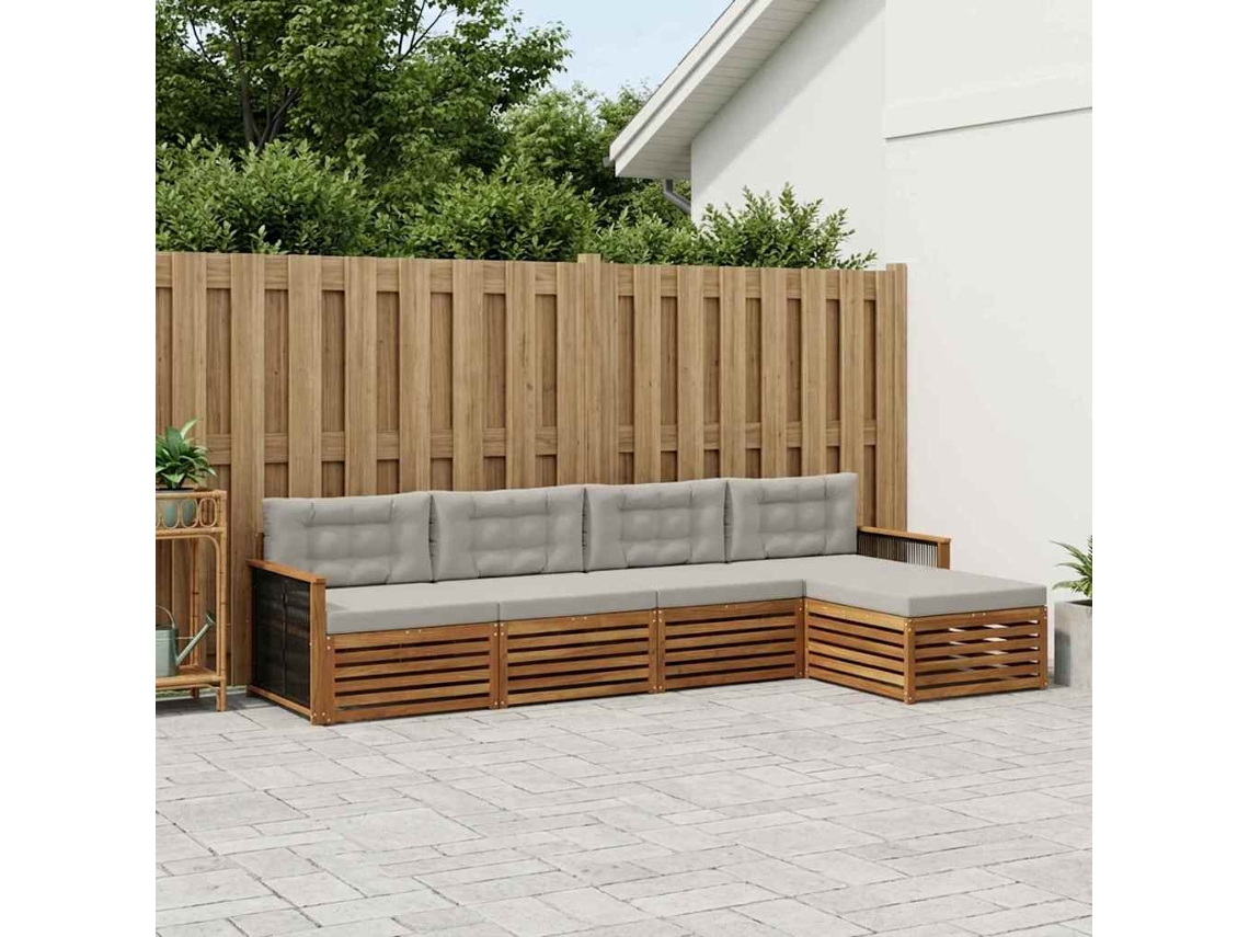 Vidaxl Conjunto De Sofás Para Exterior 5 Unid.