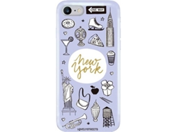 Capa iPhone 6, 6s, 7, 8 LOVELY STREETS Viagem NY Multicor