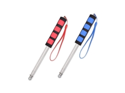 Palo de Bandeira Nova Line, Telescópico, 2 Peças, Aço Inox, para Guia Turístico