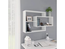 Vidaxl Prateleiras De Parede 104x20x58,5cm Derivados De Madeira Branco