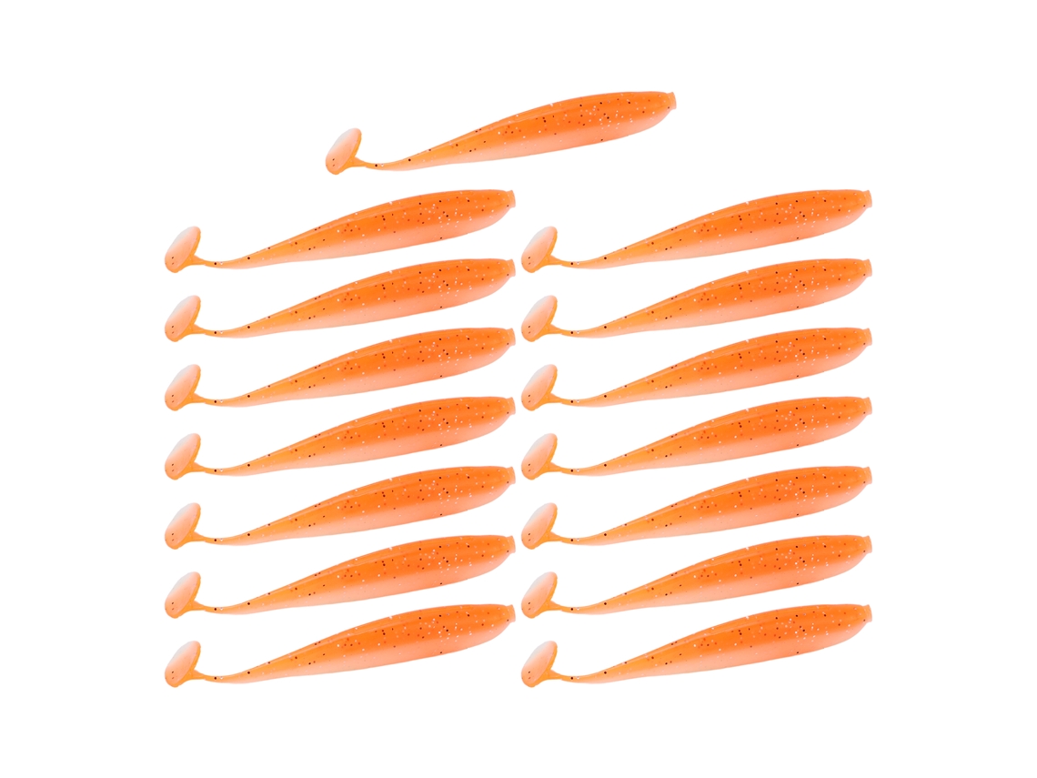 Isca Artificial T Tail 15pcs para Pesca Dourada