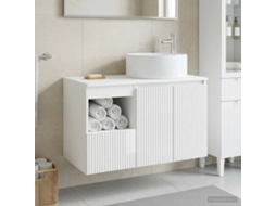 Vidaxl Conjunto De Móveis Para Banheiro 2 Unid. Branco Brilhante