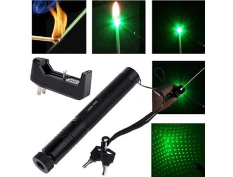 Ponteiro Green Laser 532nm 5mw 303 Laser Caneta Lazer Feixe Ardente Sanwood