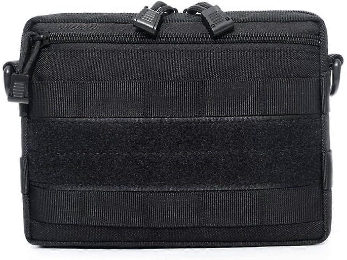 Bolsa de Cintura, Nylon, Trilhas, Cor Preta AQUAFORGE