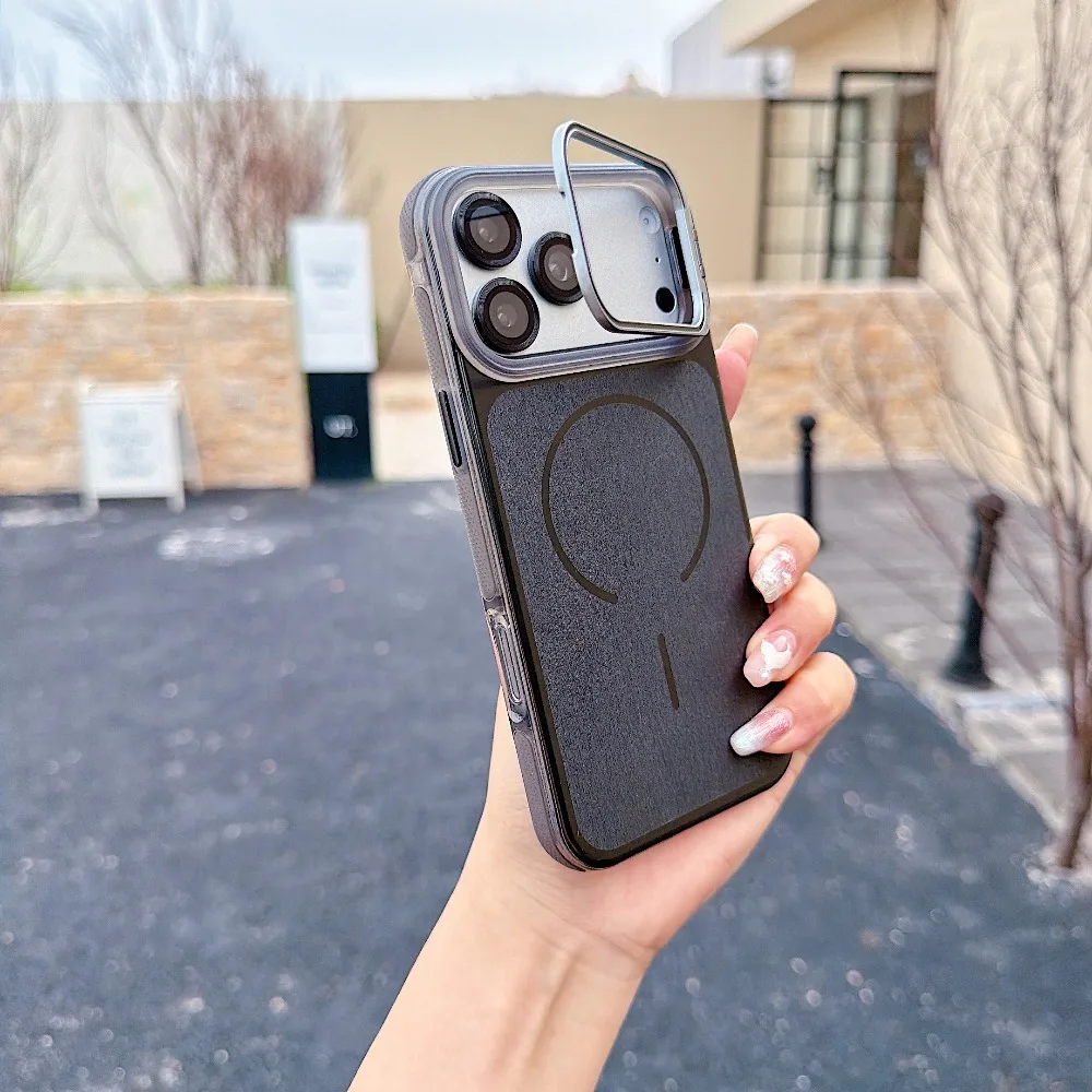 (iphone 13, Preto) Capa Invisível Com Suporte Magnético Para Iphone, Compatível Com Carregamento Sem Fio Magsafe.