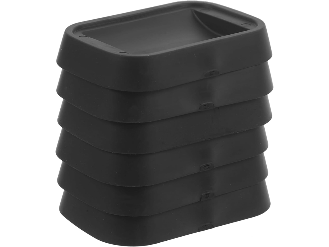 Lurrose Conjunto De 6 Rodízios Borracha Para Móveis, Mesas E Cadeiras, Para Proteção De Pisos Madeira E Carpetes
