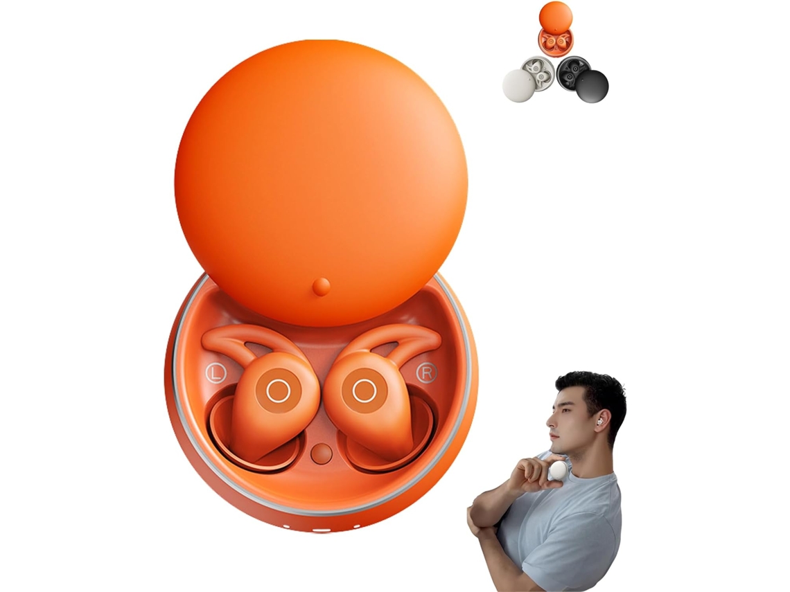 Fones De Ouvido Com Cancelamento Ruído Para Dormir, Ideais Para Quem Dorme De Lado, Mini Fones De Ouvido Bluetooth Para