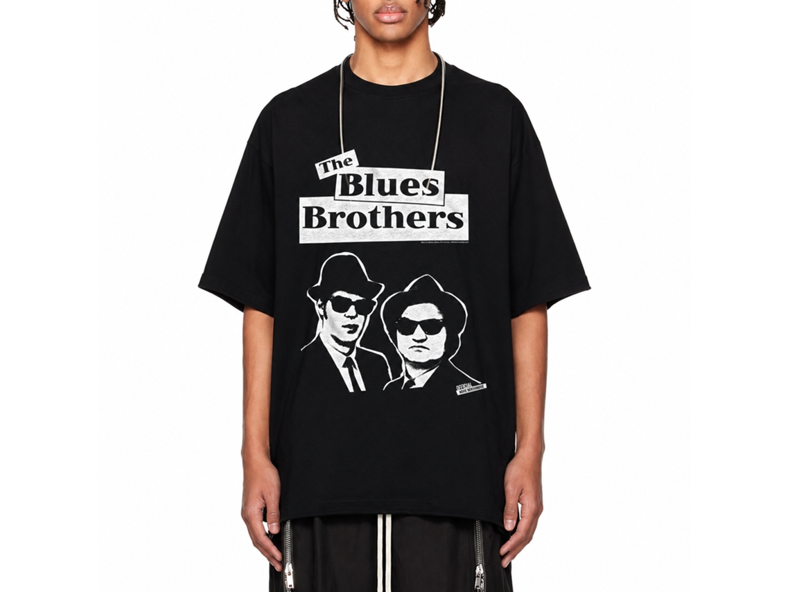 Rockinstone The Blues Brothers Movie Brothers Black Adult T-shirt Size:xxxl