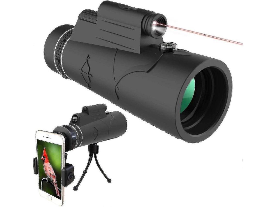 Telescópio Monocular Hd 12x50, Monocular Vis Para Adultos, Prisma Fmc Bak 4 À Prova Dágua Aquaforge
