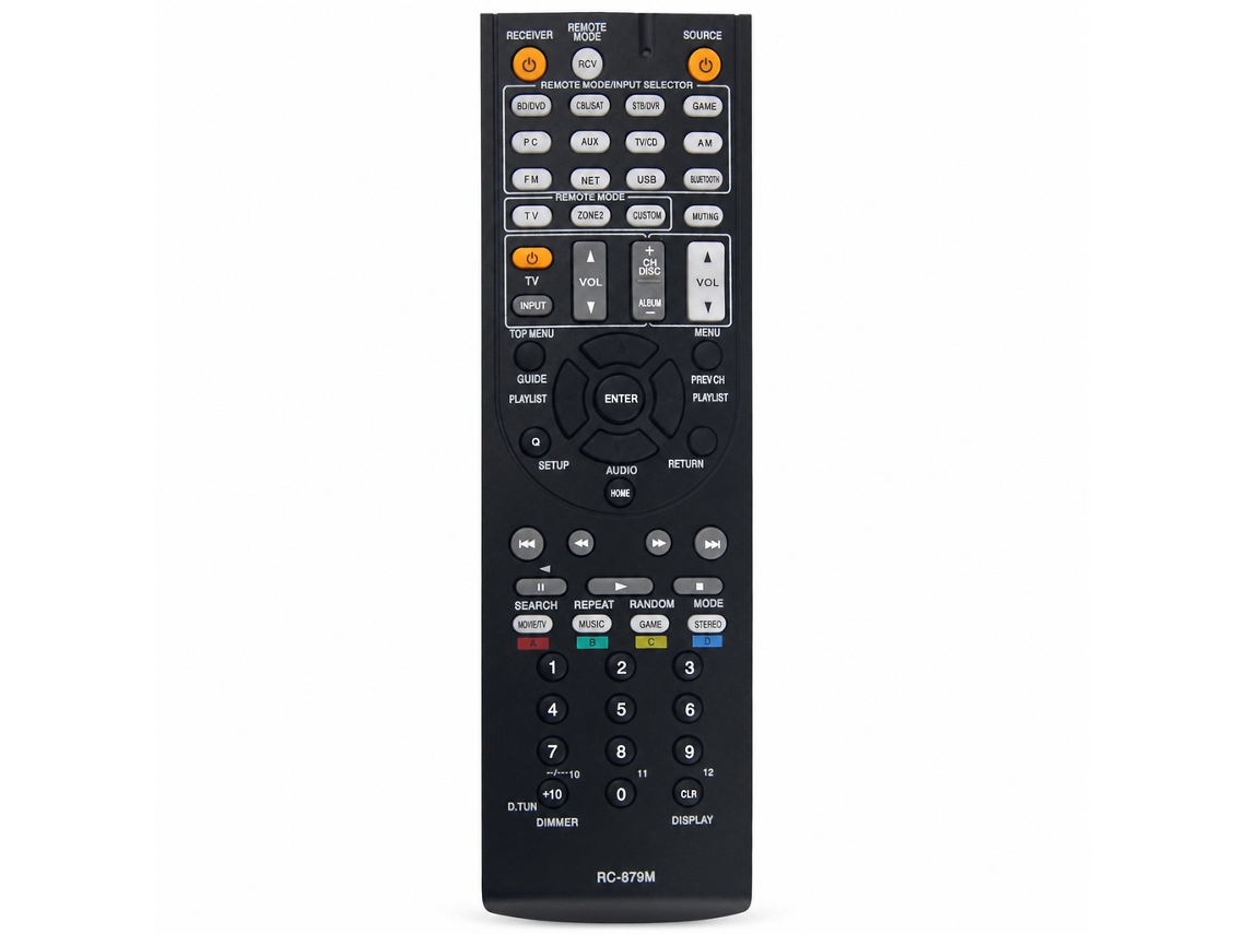 Comando À Distância De Substituição Rc-879m Compatível Com Recetores Av Onkyo