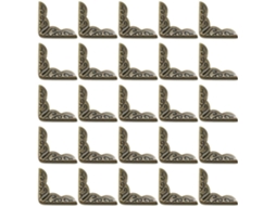 Coins Instalação Fácil Em Fer Vintage Marron Lote De 50 Design Triangular Elegante Para Álbuns De Fotos E