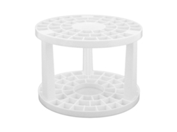 Porta-pincéis de maquiagem Rebe com 49 furos, multifuncional, para unhas e lápis, ideal para casa, loja e escritório, branco.