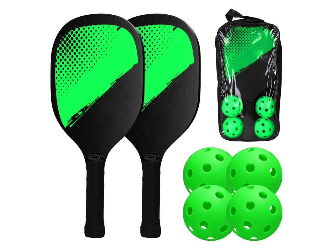 Conjunto de Raquetes de Pickleball com 2 Raquetes 4 Bolas e Bolsa | S/MARCA