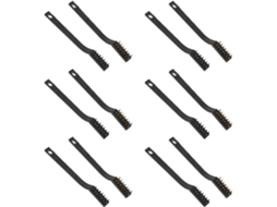Conjunto De 12 Escovas De Aço Para Ferrugem E Sujeira Com Cabo Ergonômico, Pe Gokoco (6 De Aço, 6 De Cobre)