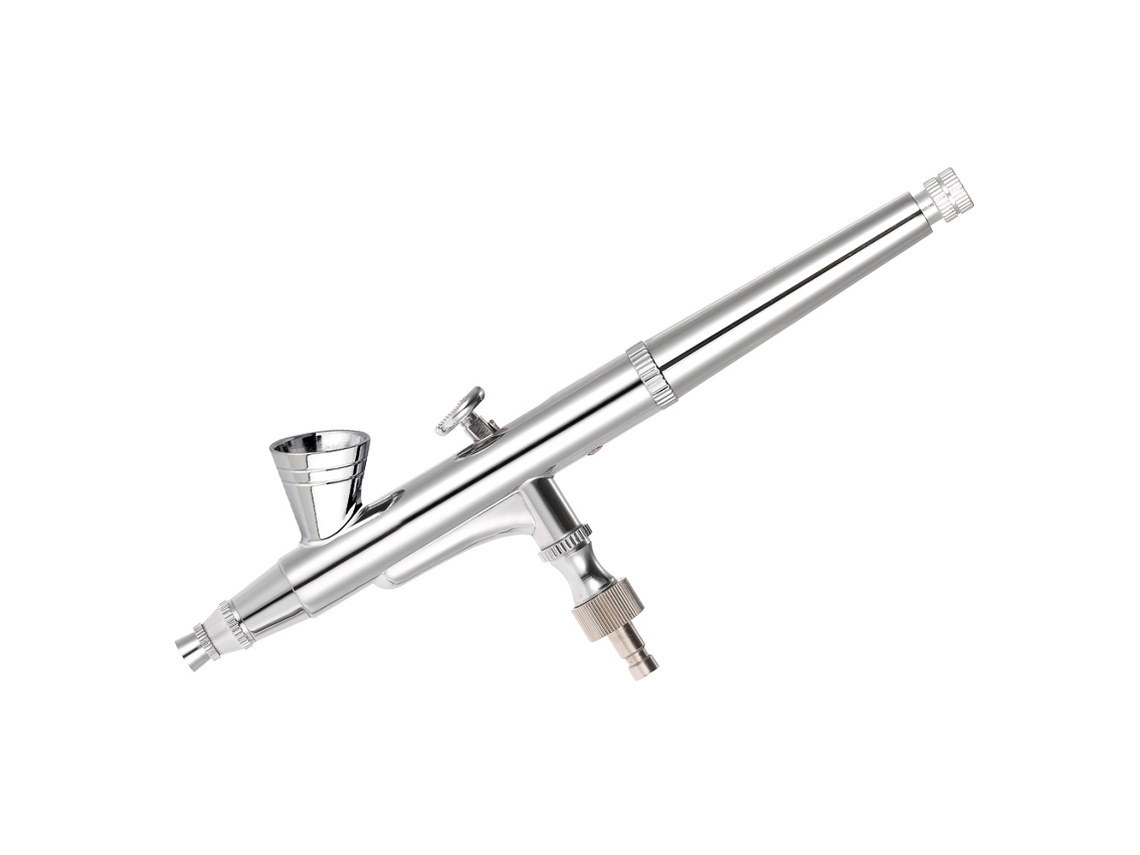 Kit De Aerógrafo De Alimentación Por Gravedad 0.25mm Para Maquillaje, Pintura, Uñas Y Tatuajes Con Jeringa Y Llave