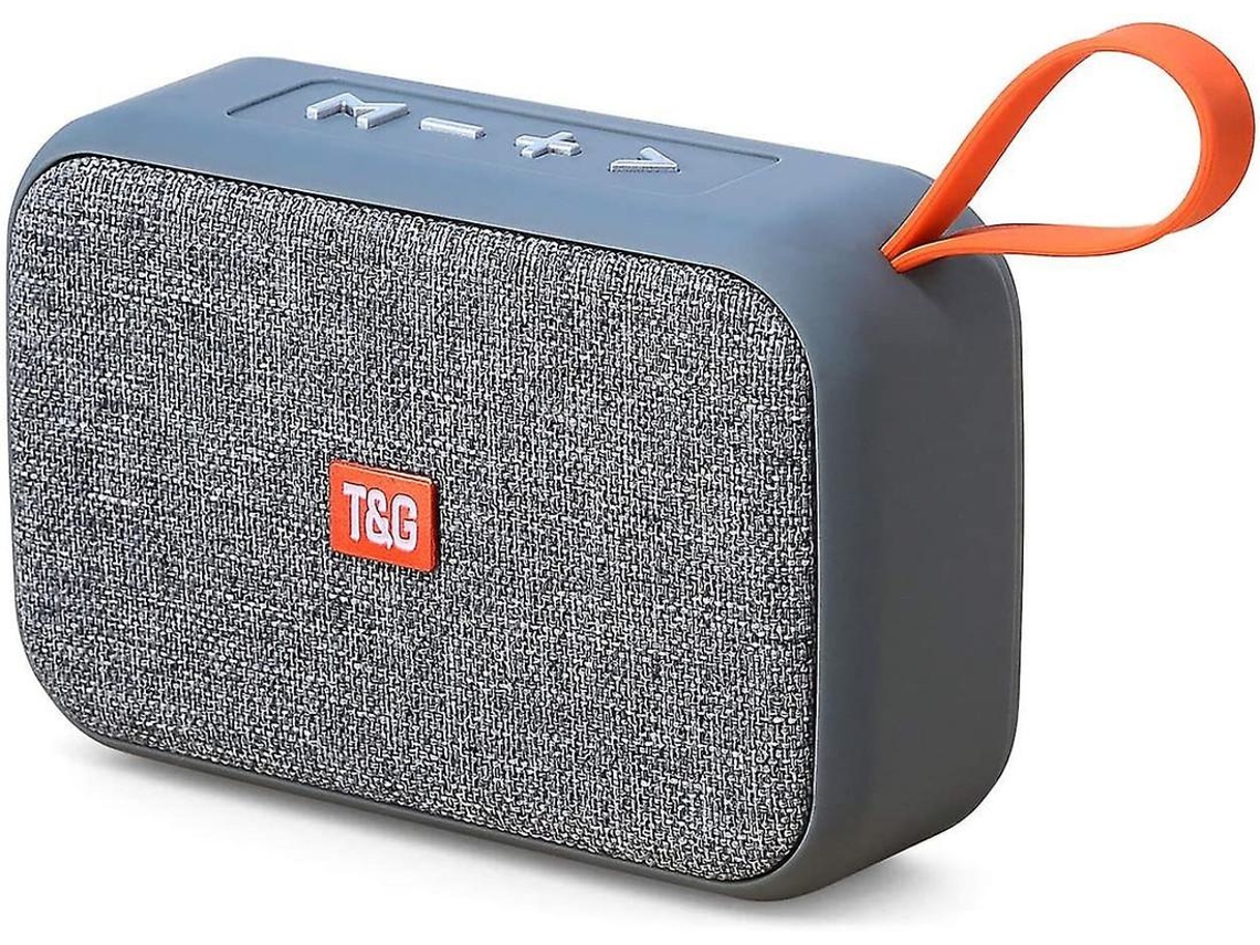 Mini Alto Falante Portátil Bluetooth 5.0, Som Surround 361 ° Tws, Suporte Para Cartão Tf / Aux / Micro Sd / Fm,cinza Yizhood