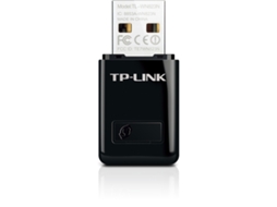 Placa De Rede Sem Fio Tplink, Usb, 300 Mbps, 802.11b/g/n, Preta Slowmoose