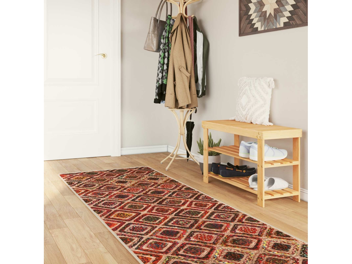 Vidaxl Passadeira Marsa Multicolor 100 X 300 Cm Poliéster E Pvc