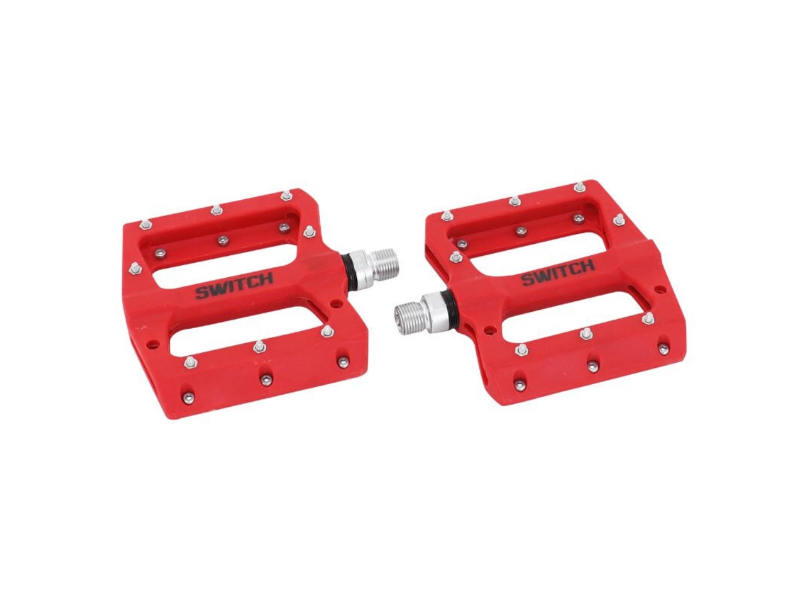 Pedais de Descida Bmx Fio de Resina 9-16 com Pinos de Prata Switch Jump